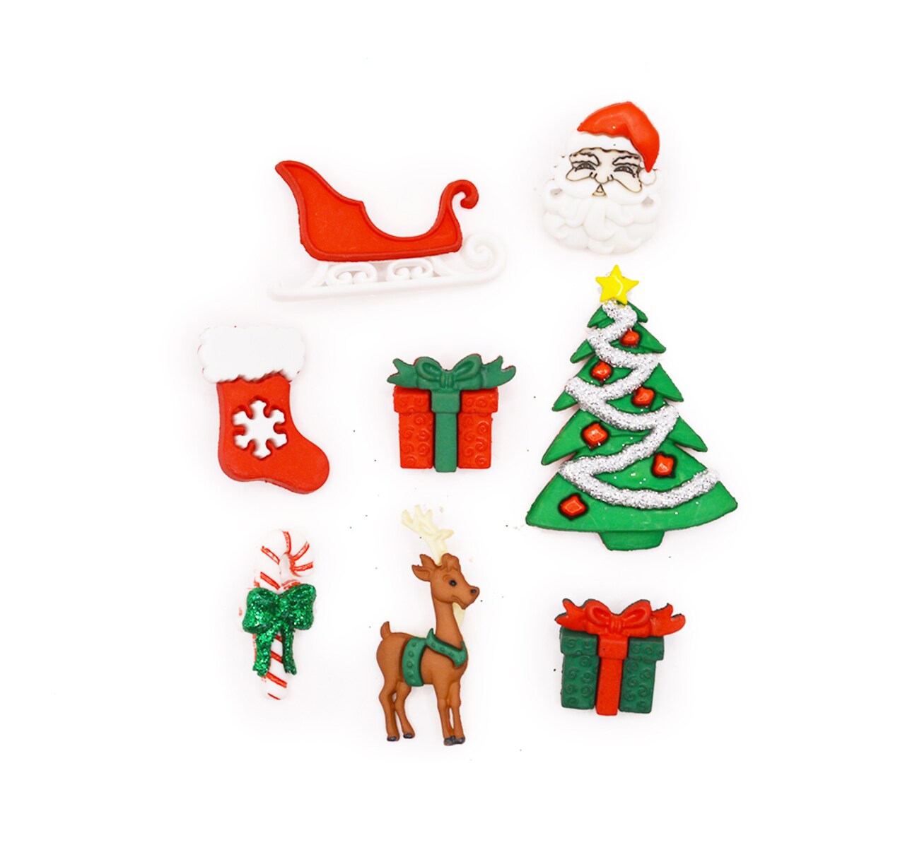 Dress It Up Button Shop Christmas Eve Holiday Themed Sewing Buttons